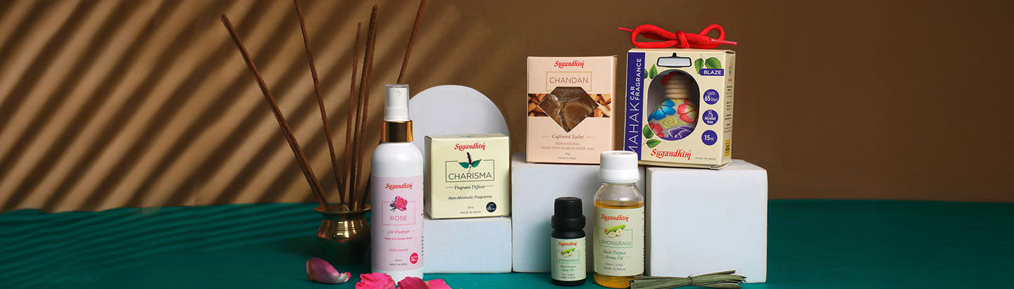 Lemongrass Fragrance Diffuser - Sugandhim