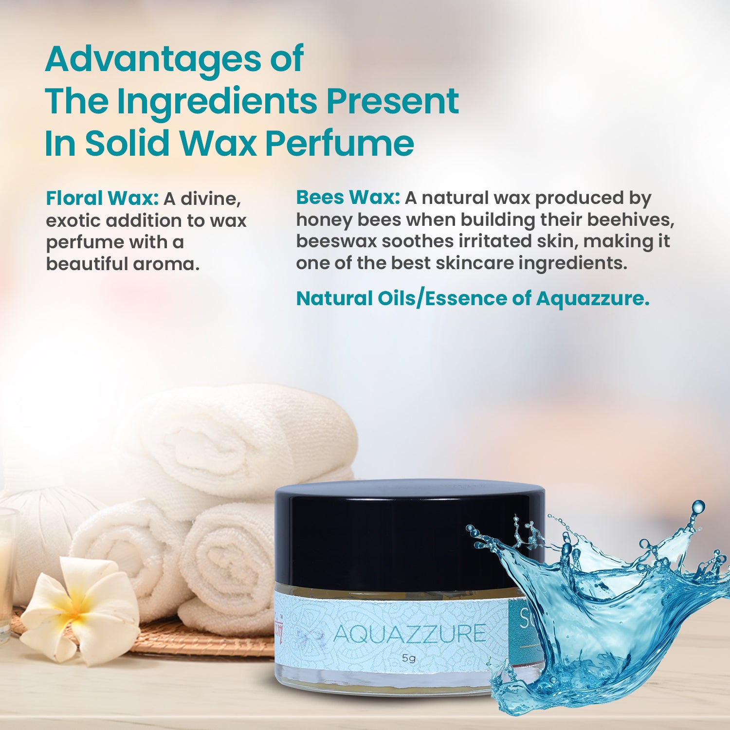 Solid Wax Perfume Aquazzure Fragrance - 5gms