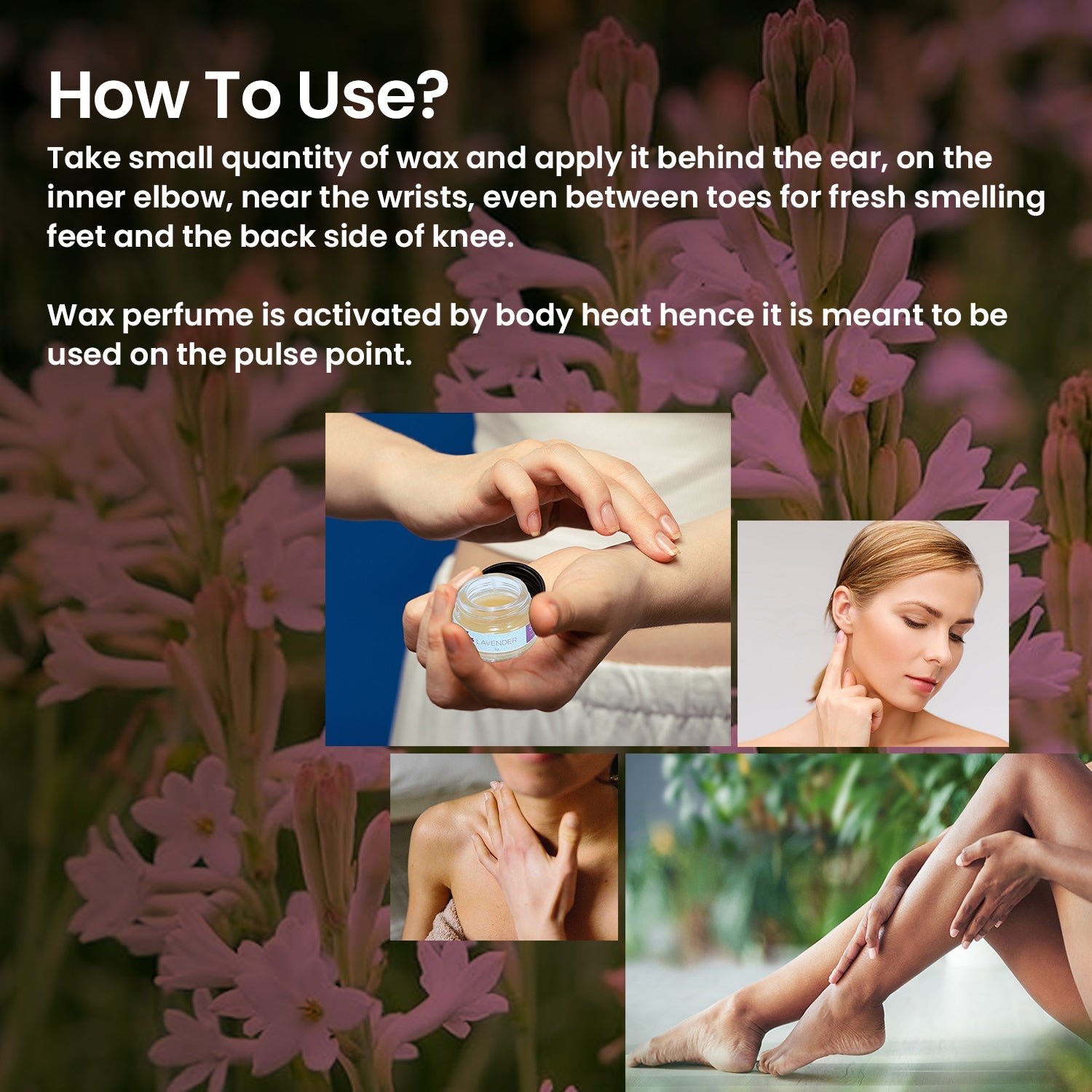 Solid Wax Perfume Tuberose Fragrance - 5gms