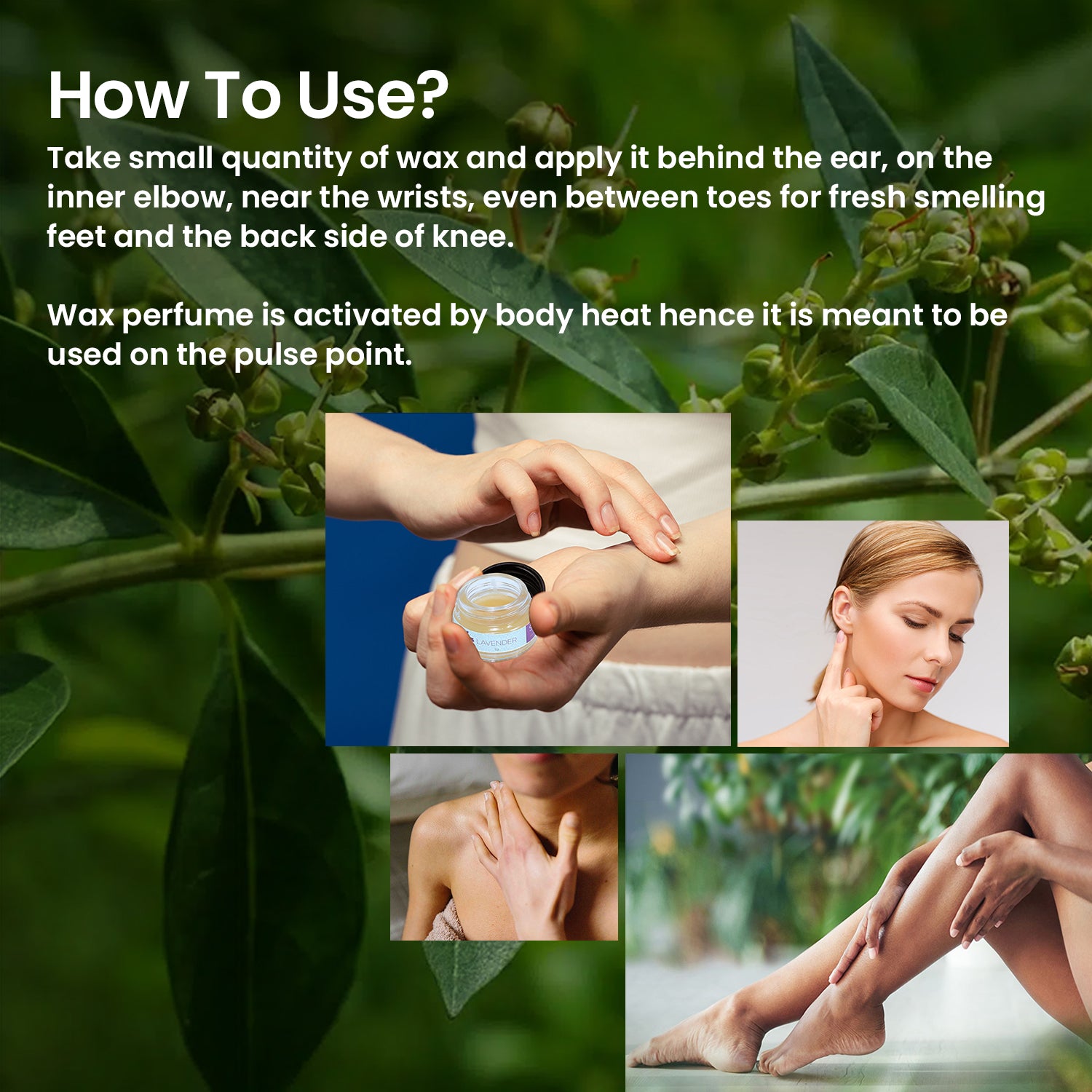 Solid Wax Perfume Heena Fragrance - 5gms