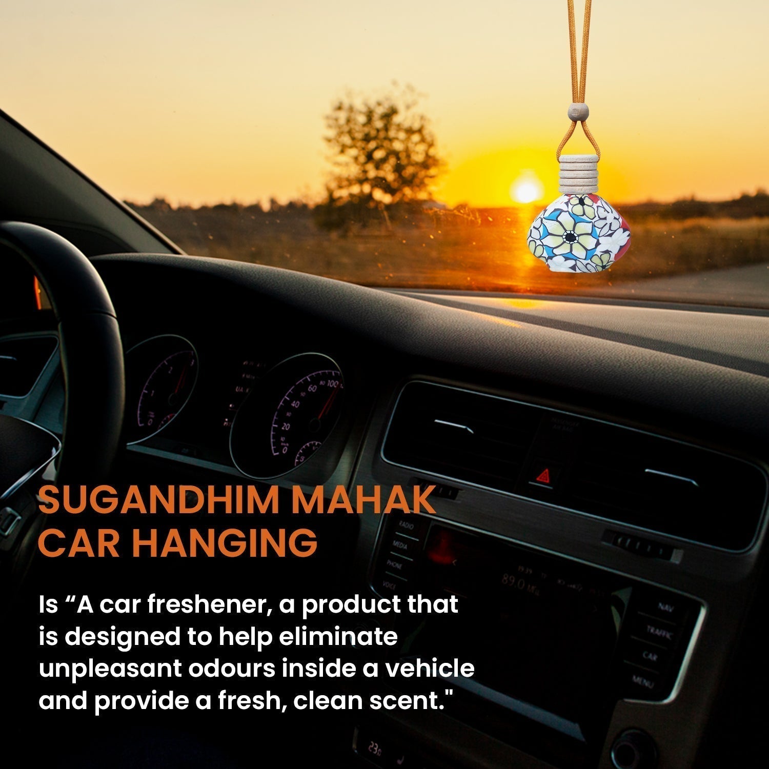 Mahak Champa Car Fragrance - 8ml/15ml