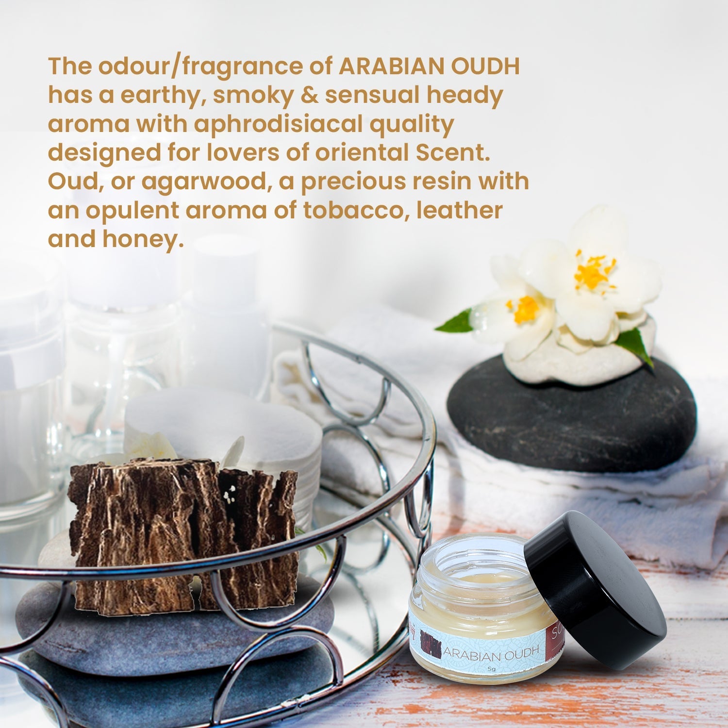 Solid Wax Perfume Arabian Oudh Fragrance - 5gms