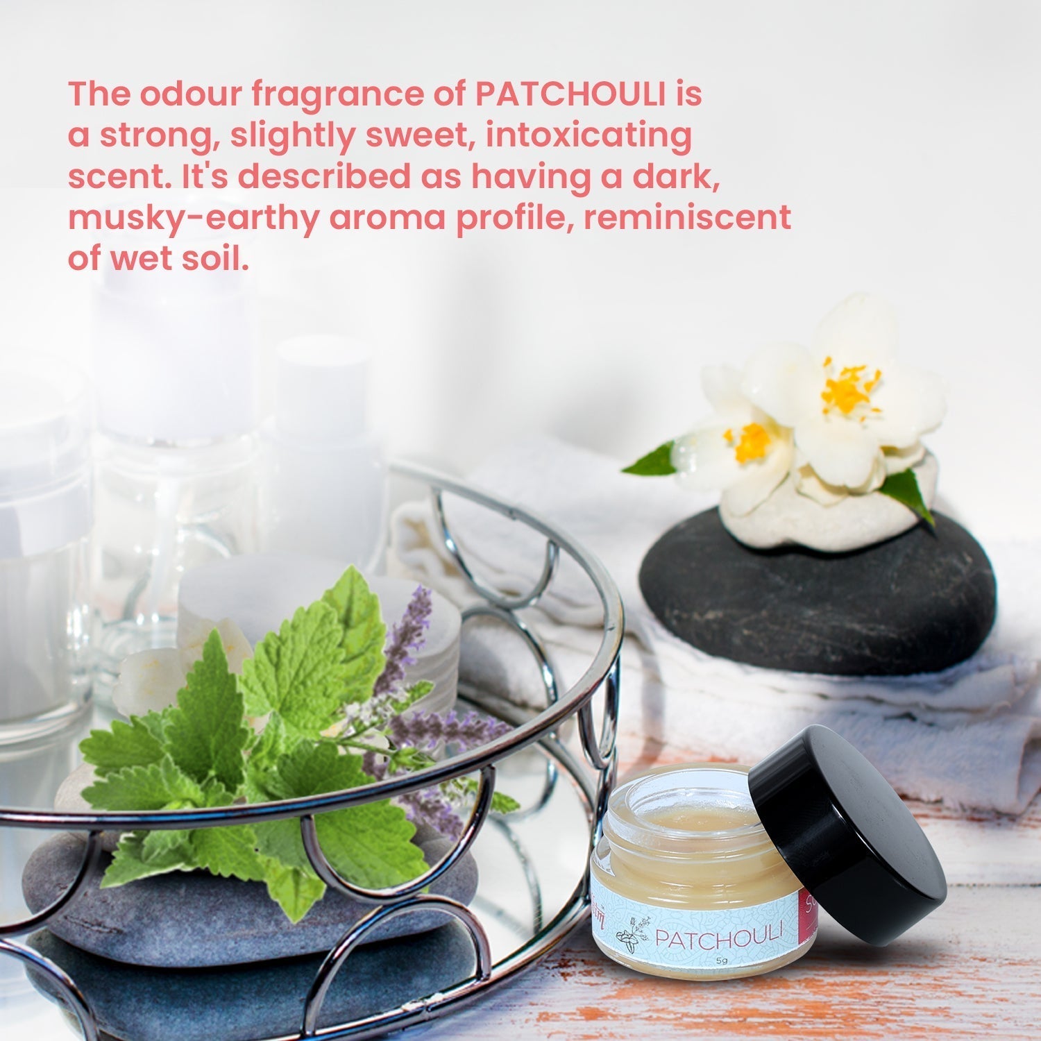 Solid Wax Perfume Patchouli Fragrance - 5gms