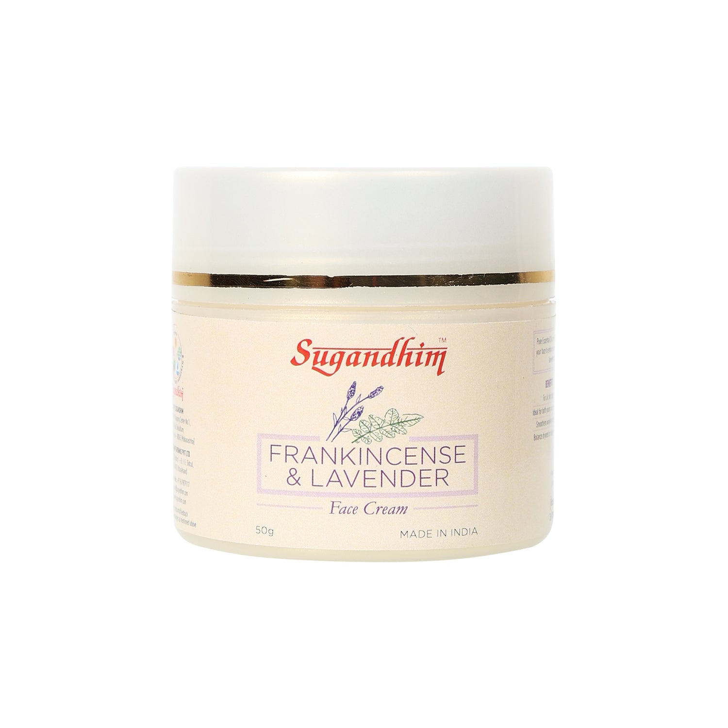 Face Cream - Frankincense & Lavender - 50gms
