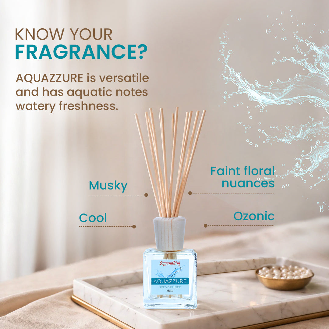 Reed Diffuser Aquazzure - 100ml + 5 Sticks
