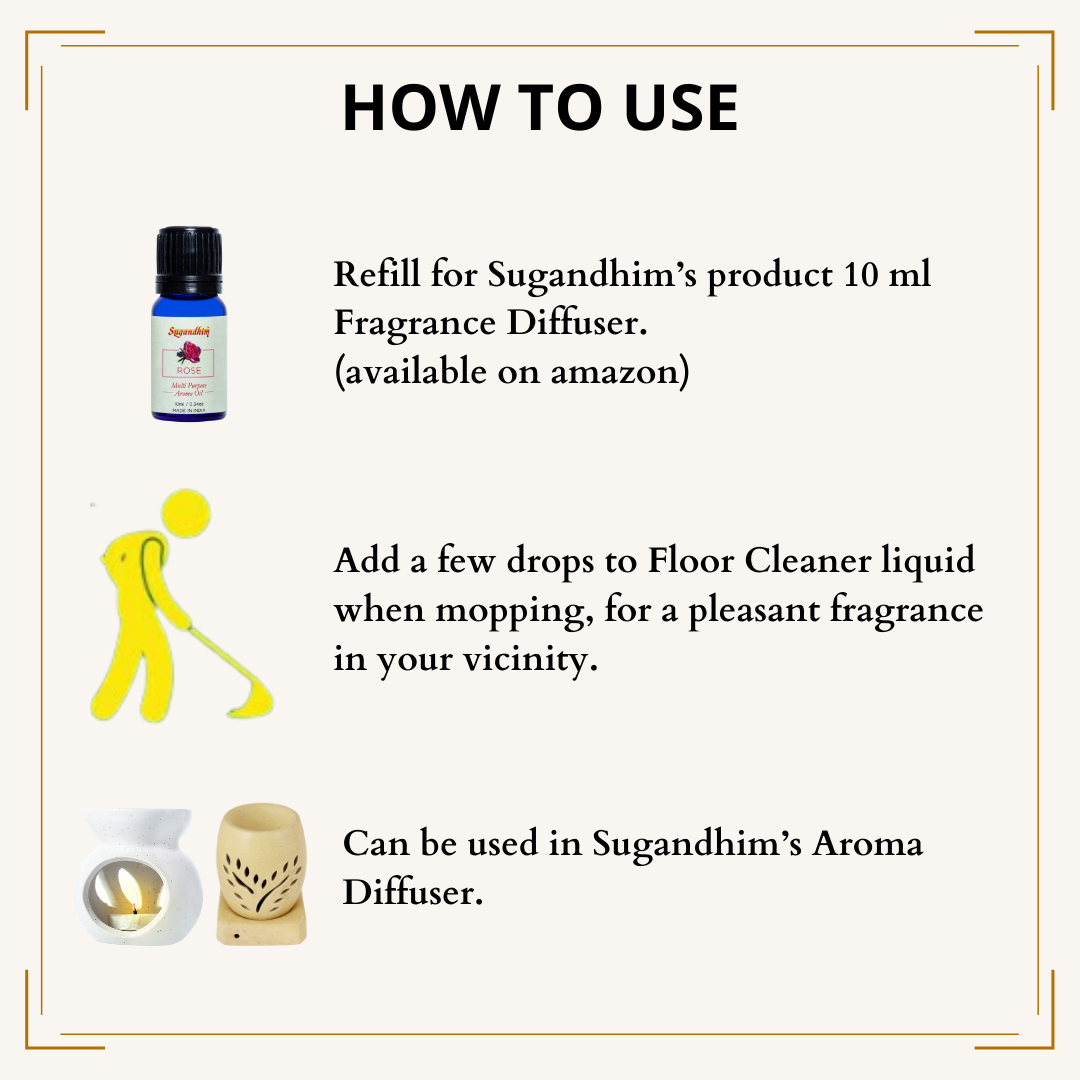 Aroma Oil Multi Purpose Rose - 10ml/50ml/100ml