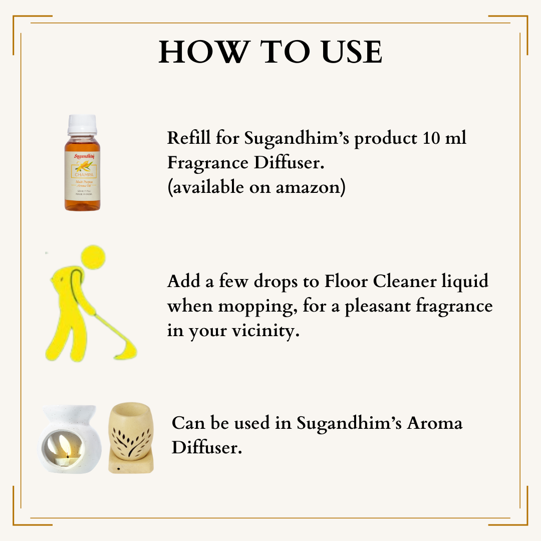 Aroma Oil Multi Purpose Champa - 10ml/50ml/100ml