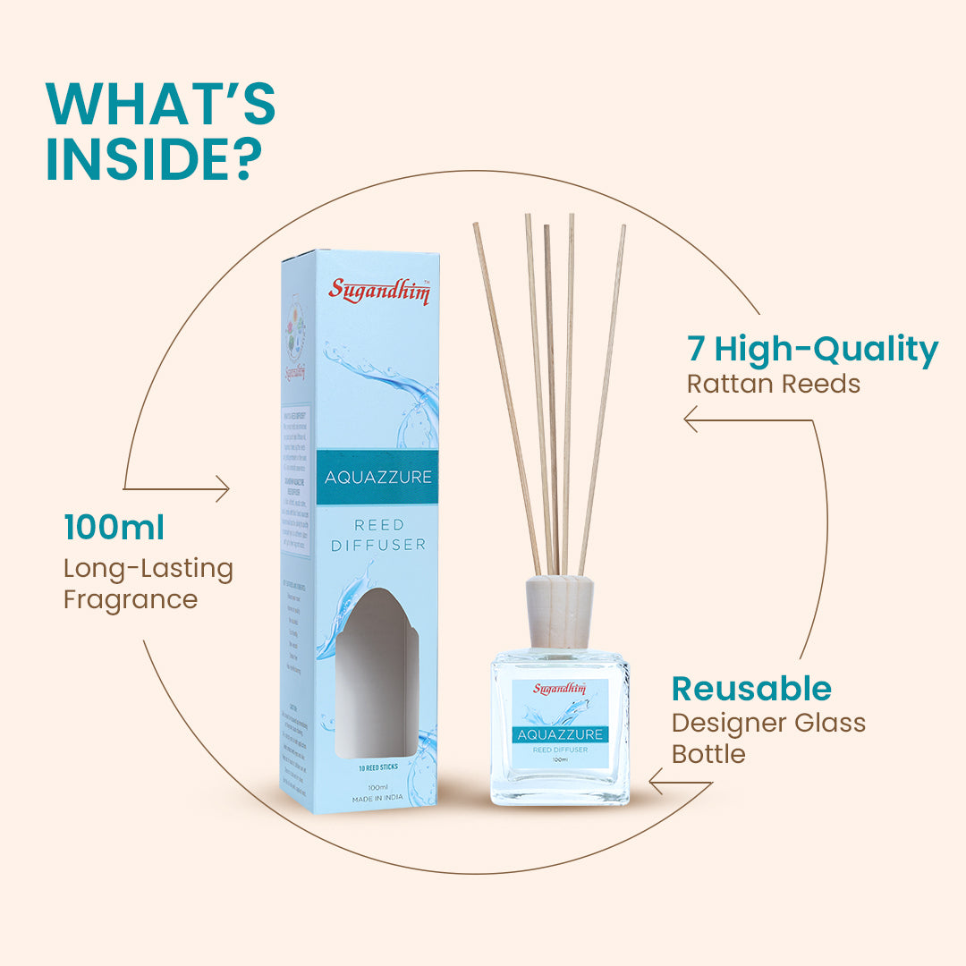 Reed Diffuser Aquazzure - 100ml + 5 Sticks