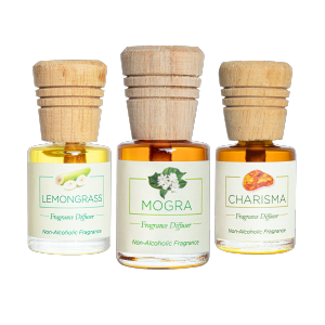 Fragrance Diffusers Fusion Trio - Lemongrass, Mogra & Charisma - 10mlX3