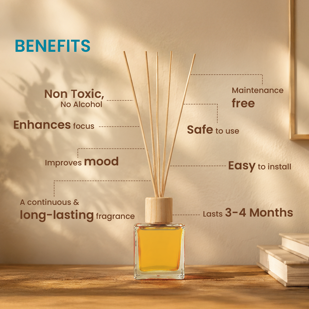 Anandin Reed Diffuser - Siddhi/Charisma Fragrance - 200ml+10Sticks