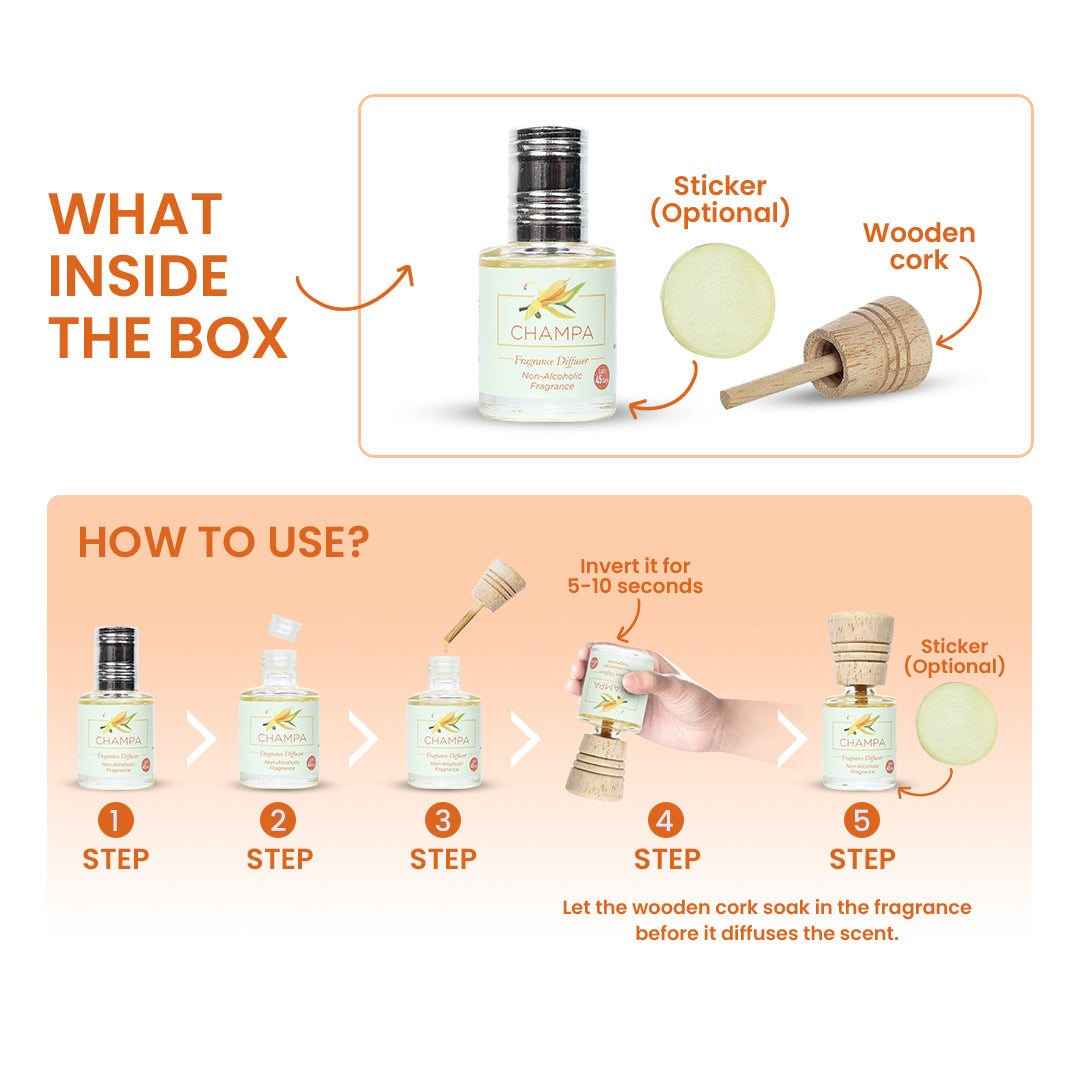 Fragrance Diffuser Champa - 10ml