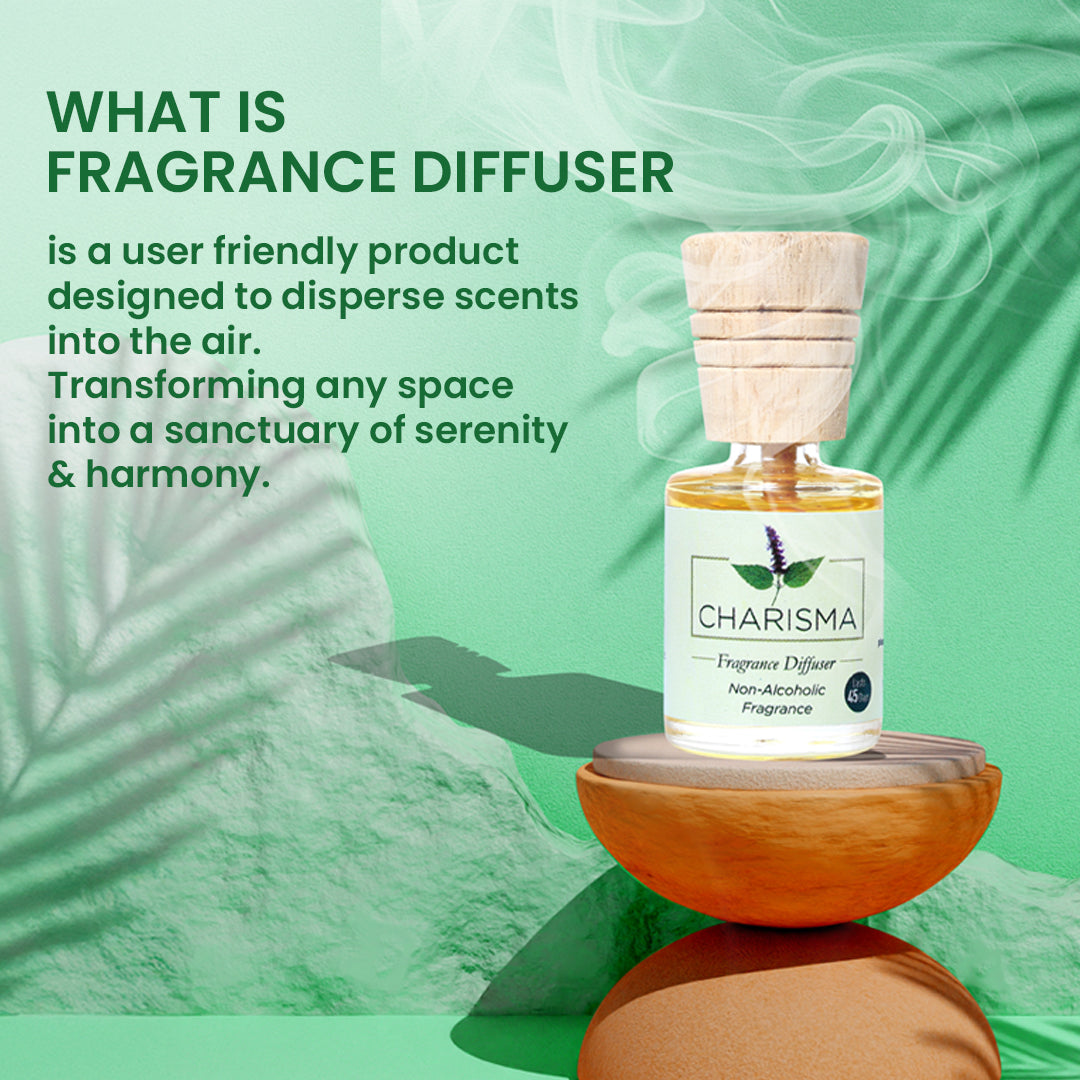 Fragrance Diffuser - Charisma, Mogra & Lemongrass - 10mlX3