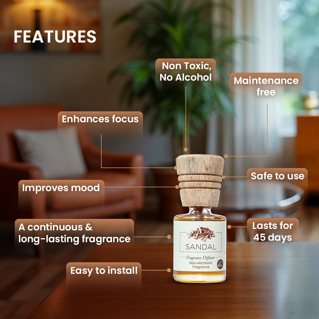Fragrance Diffuser - Sandal, Blaze & Orange - 10mlX3