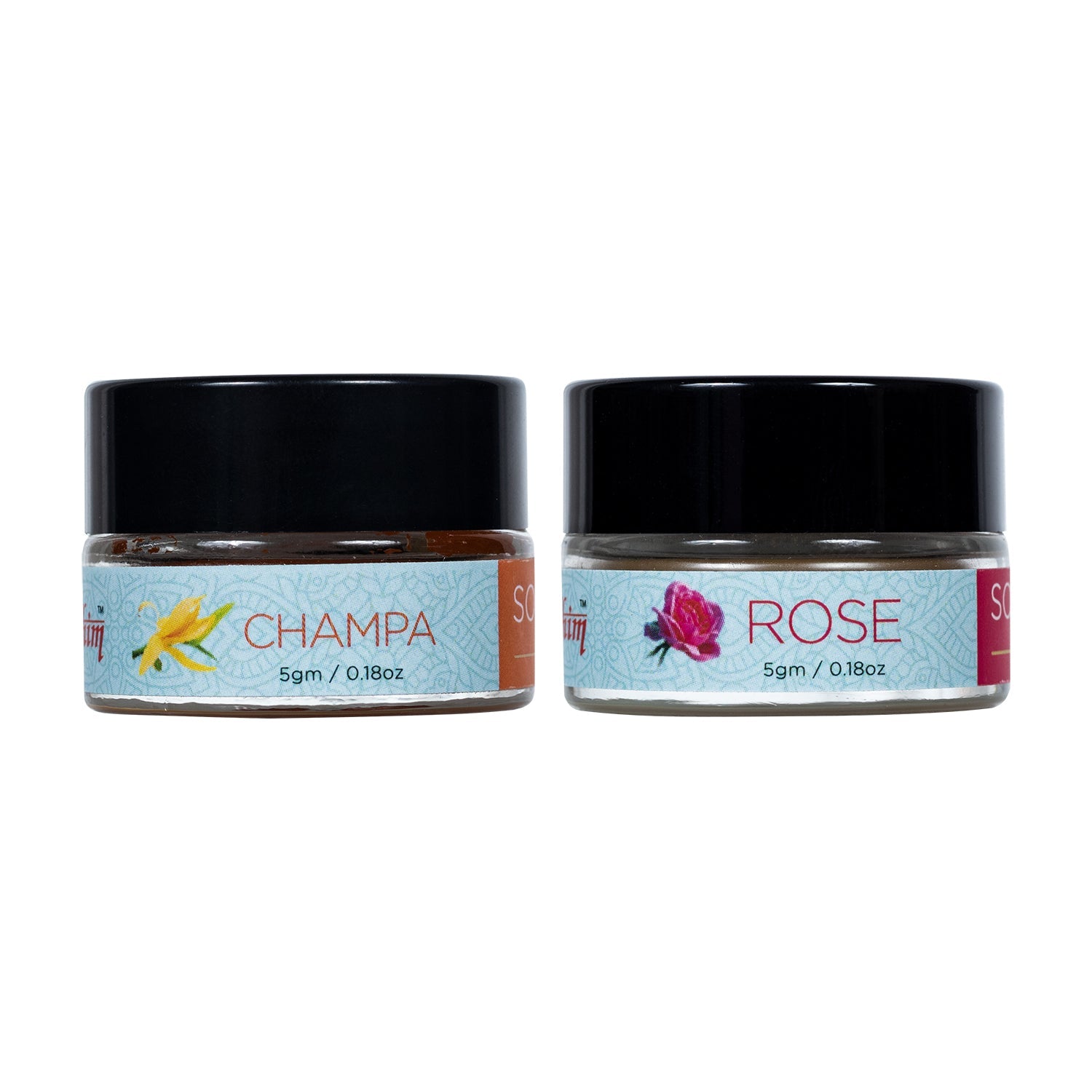 Solid Wax Perfume - Champa & Rose Fragrances - 5gmsX2