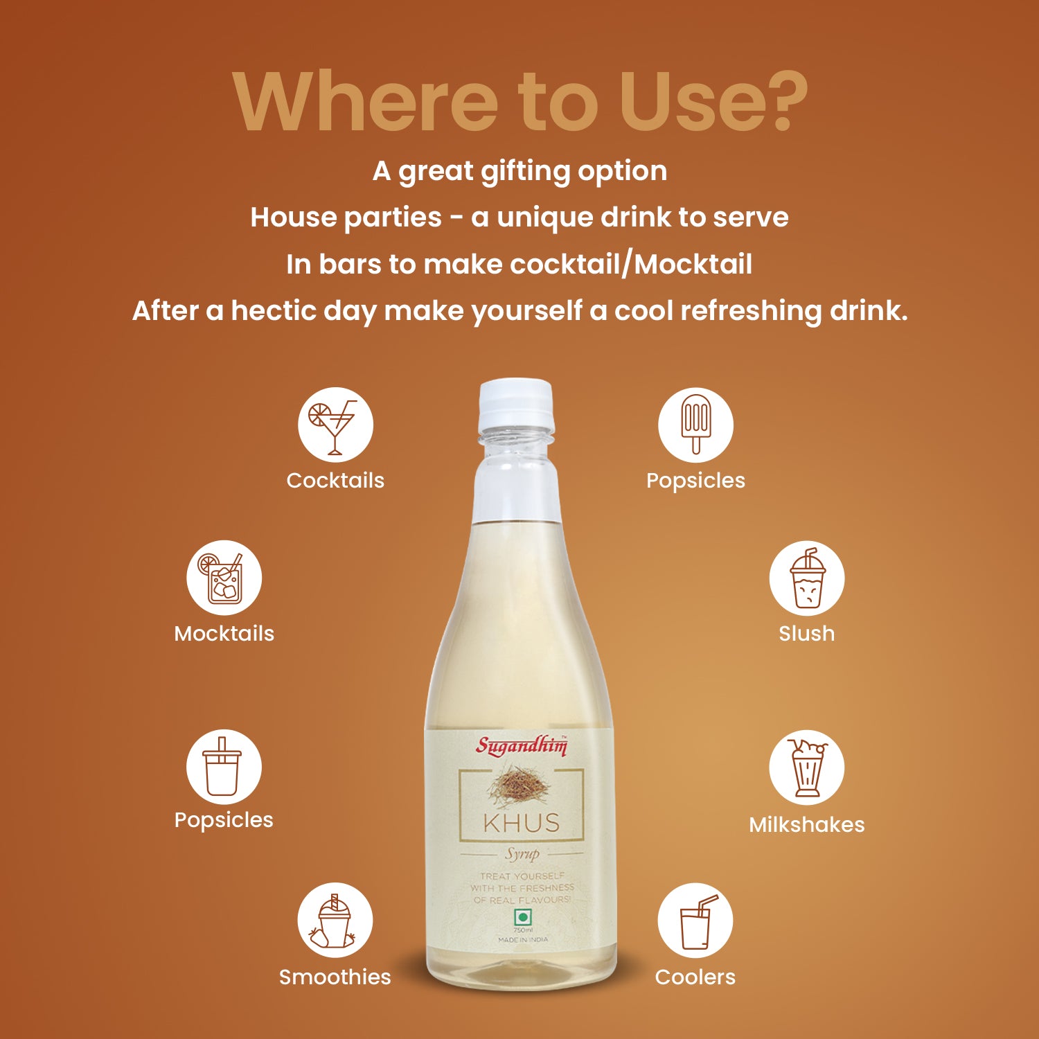 Khus Syrup - 750 ml