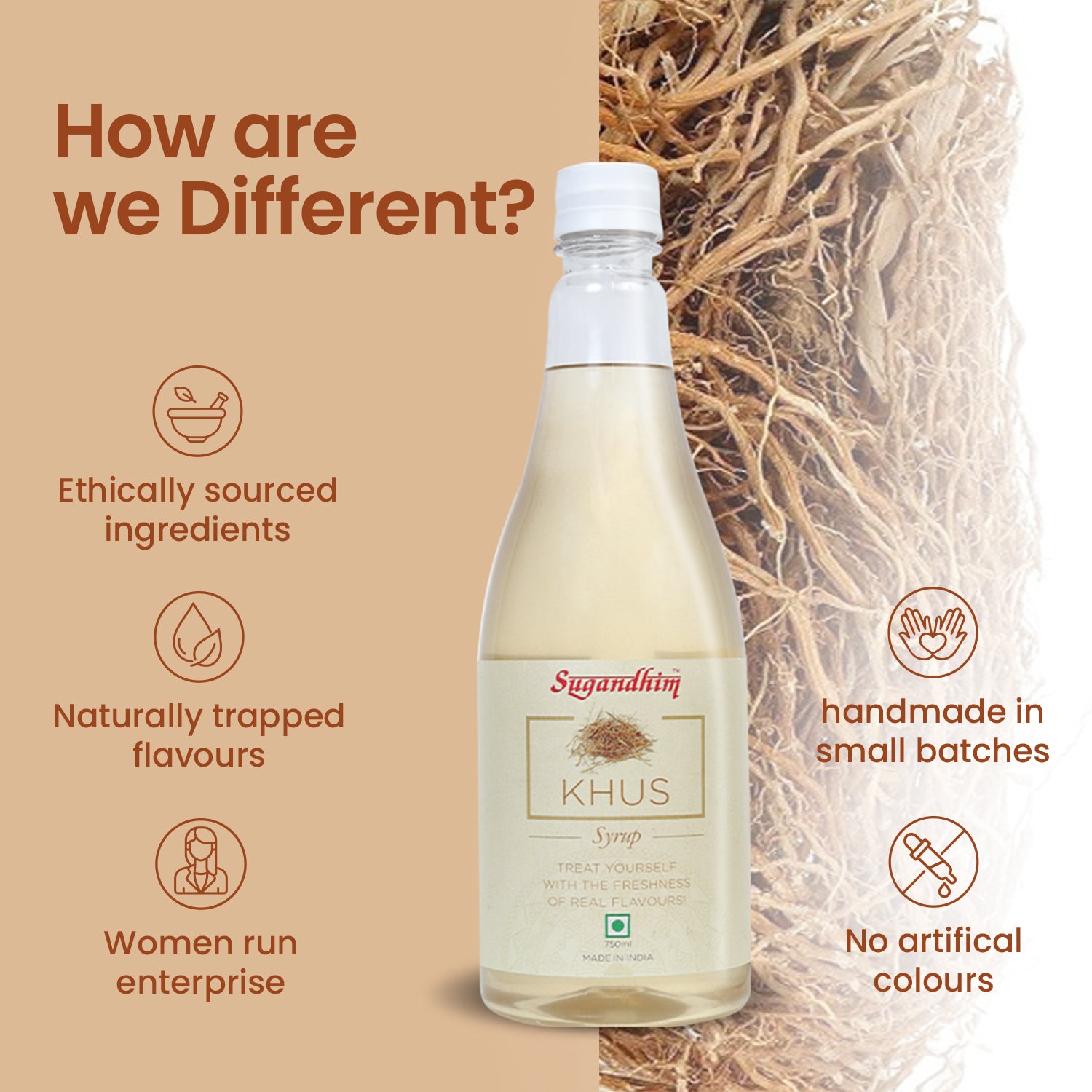 Khus Syrup - 750 ml