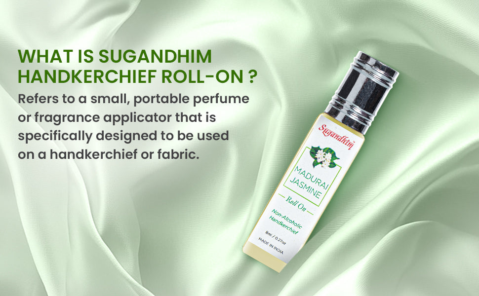 Handkerchief Roll-On Madurai Jasmine/Mogra - 8ml