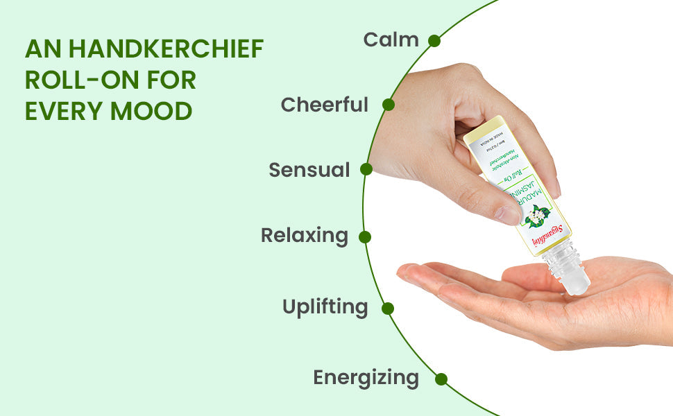 Handkerchief Roll-On Madurai Jasmine/Mogra - 8ml