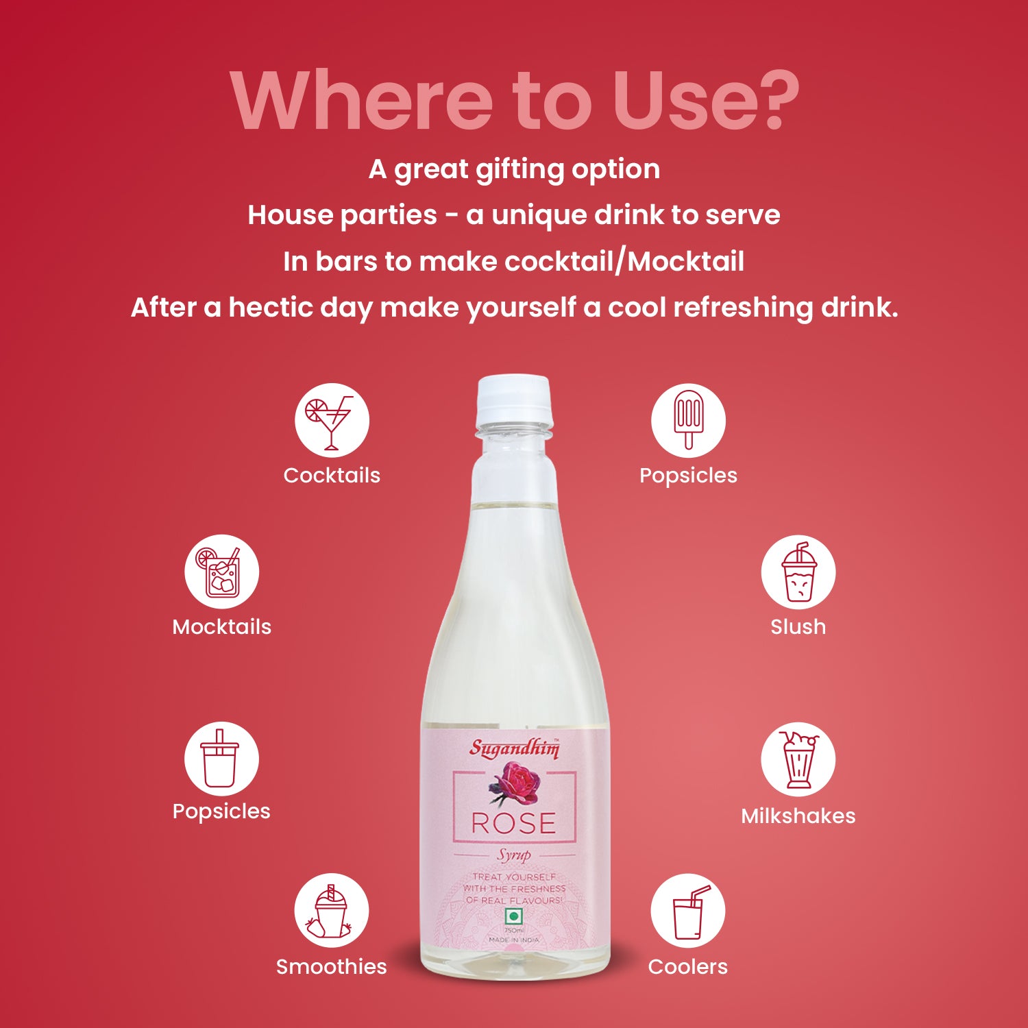 Rose Syrup - 750 ml
