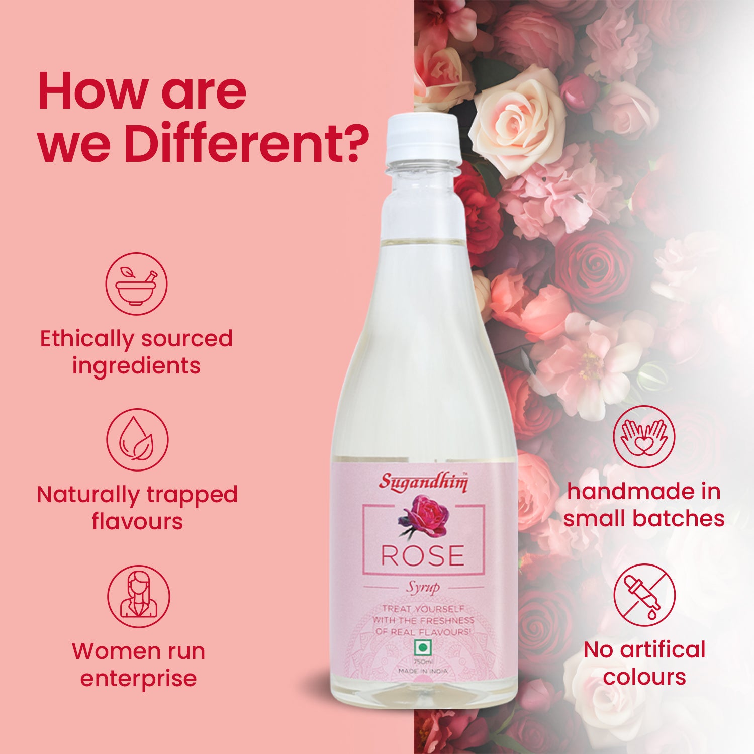 Rose Syrup - 750 ml