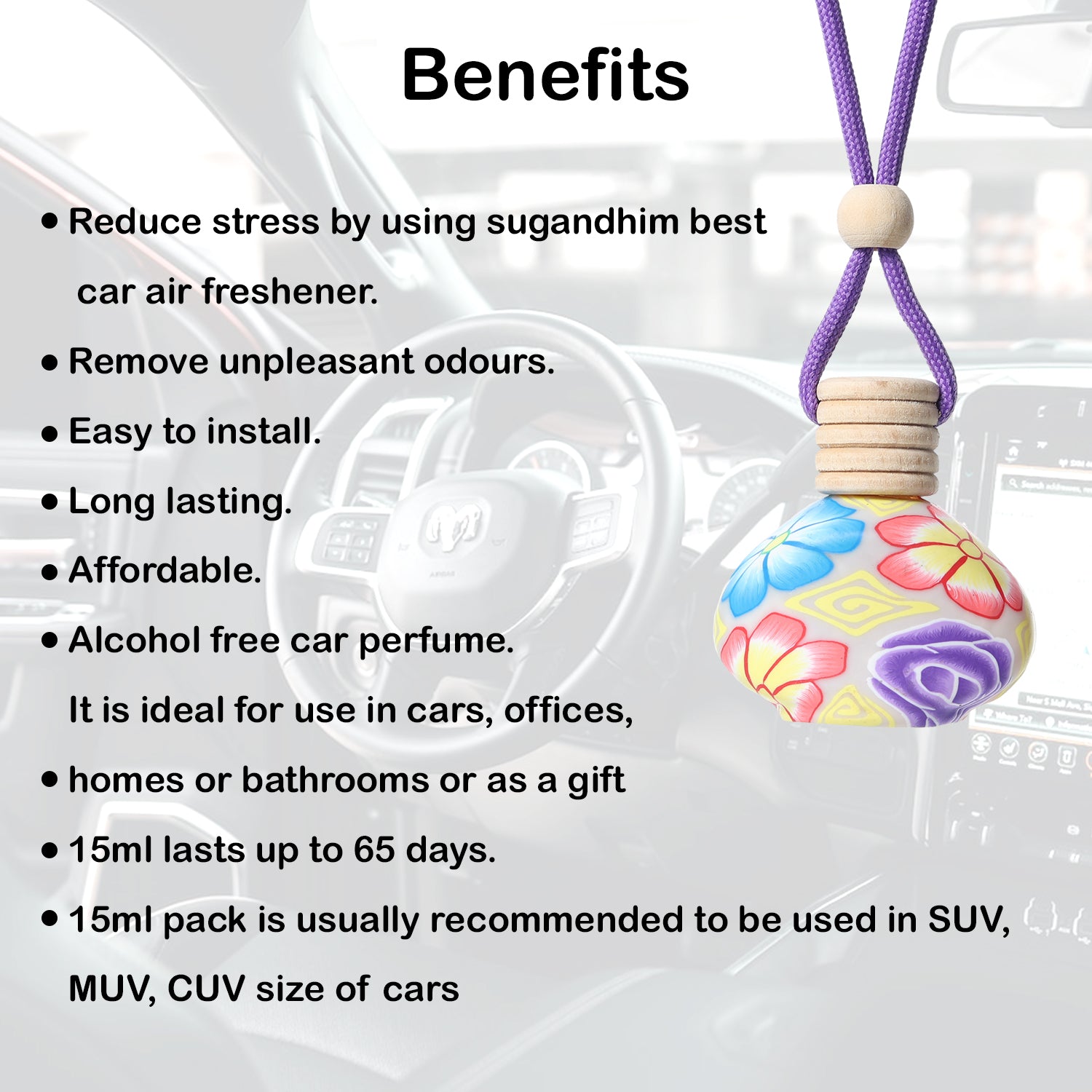 Mahak Mogra Car Fragrance - 8ml/15ml