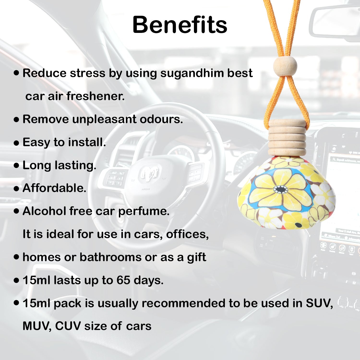 Mahak Sandal Car Fragrance - 15ml