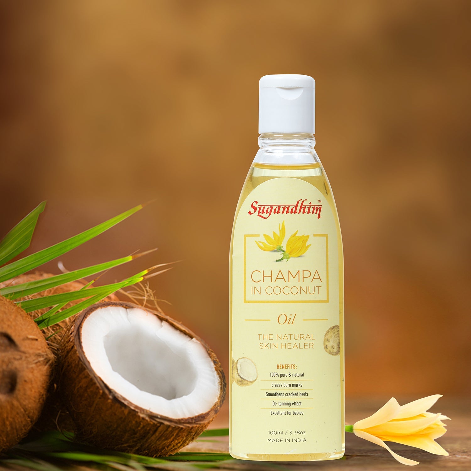 Champa in Coconut - Face and Body Massage Oil - 100ml