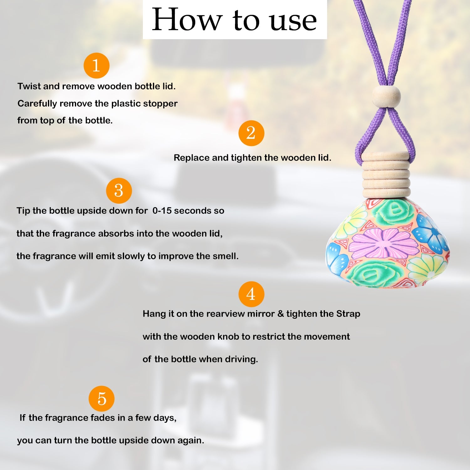 Mahak Lavender Car Fragrance - 15 ml