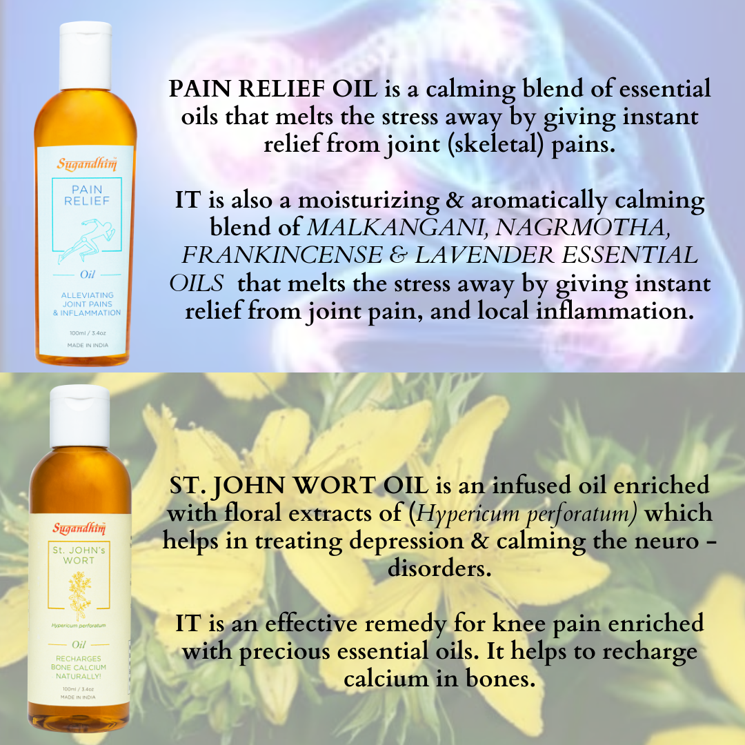Healing Oil Pair (Pain Relief Oil & St. John Wort Oil) 100ml