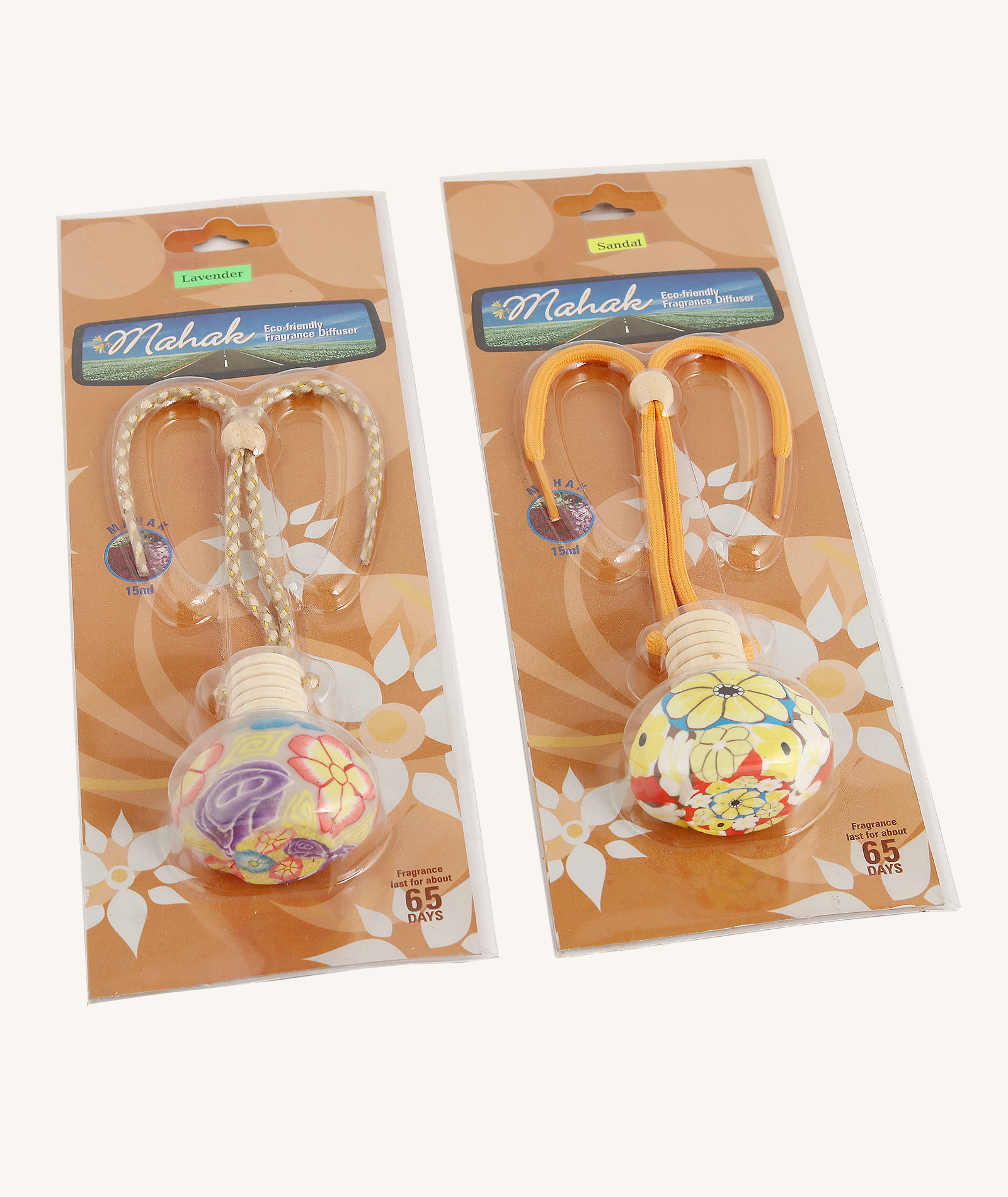 Mahak Lavender & Sandal Car Fragrances - 15mlX2