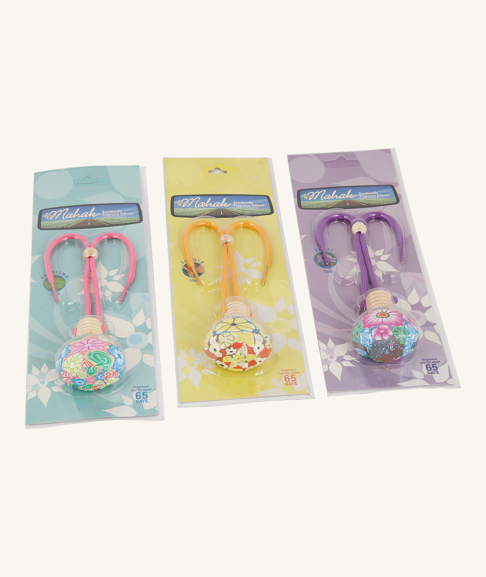 Mahak Charisma, Champa & Blaze Car Fragrances - 15mlX3