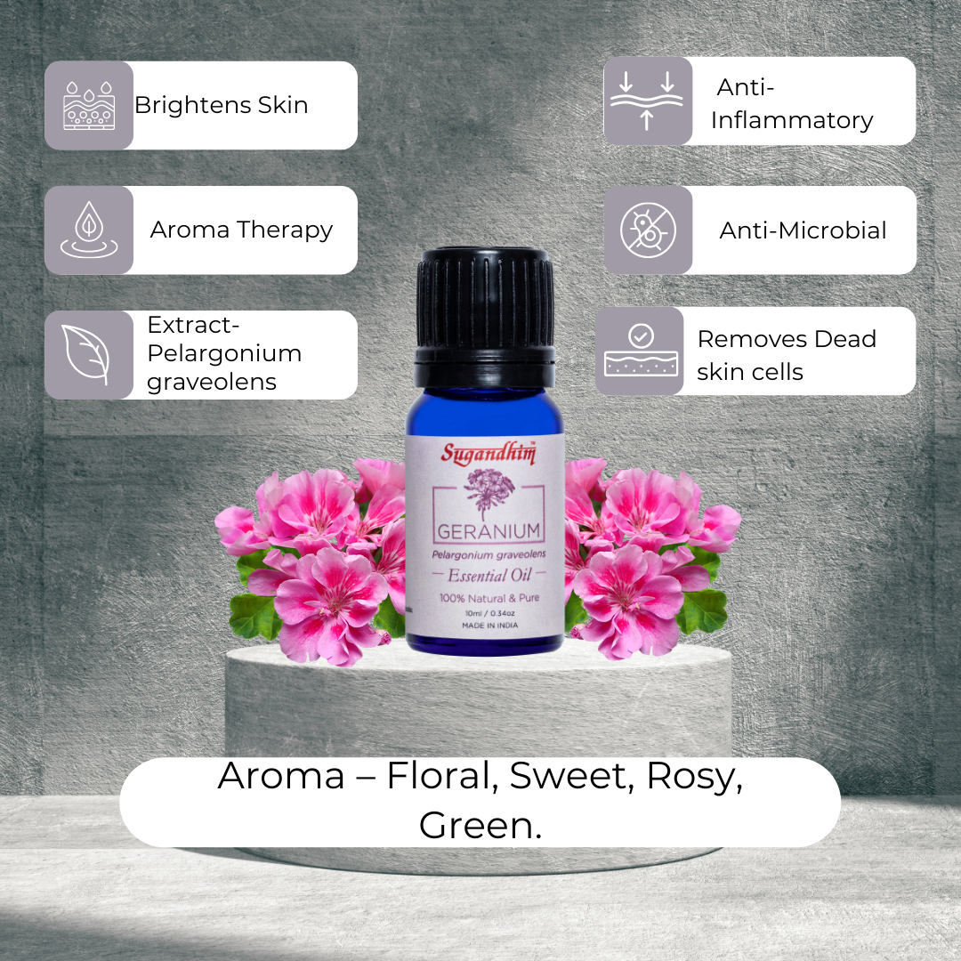 Geranium Essential Oil - 10 ml