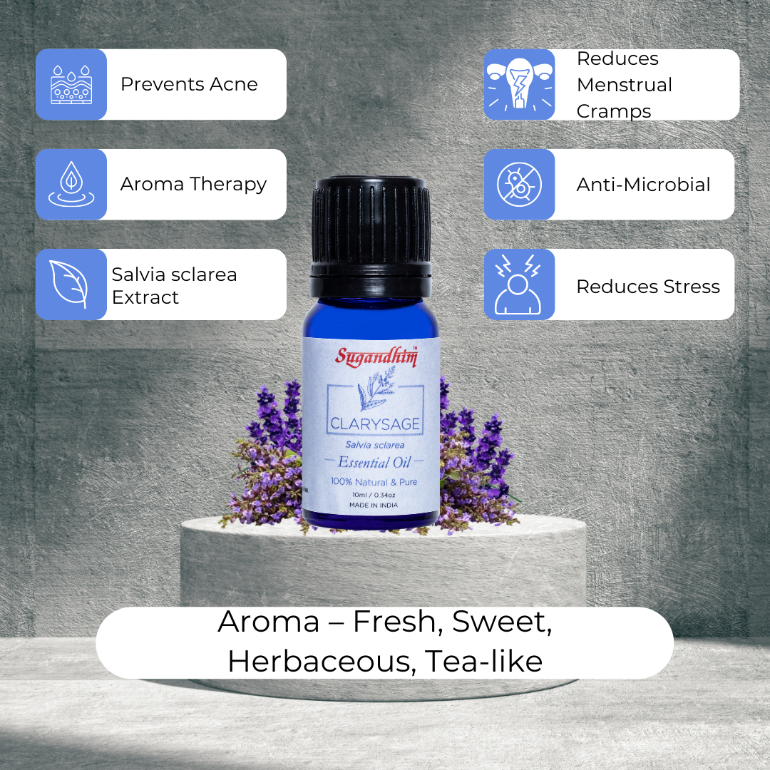 Clary Sage Essential Oil - 10 ml