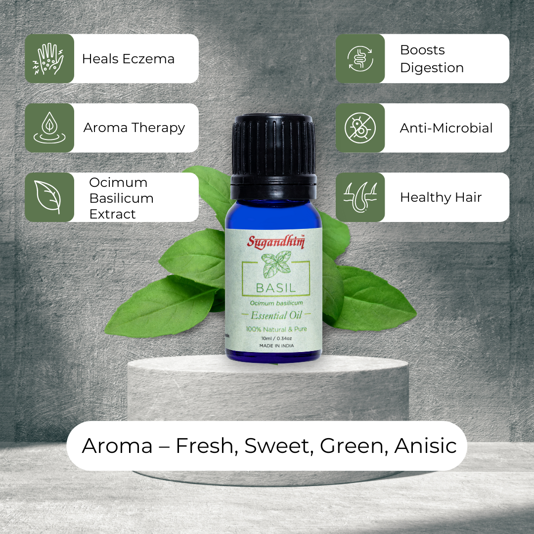 Basil Essential Oil - Sugandhim