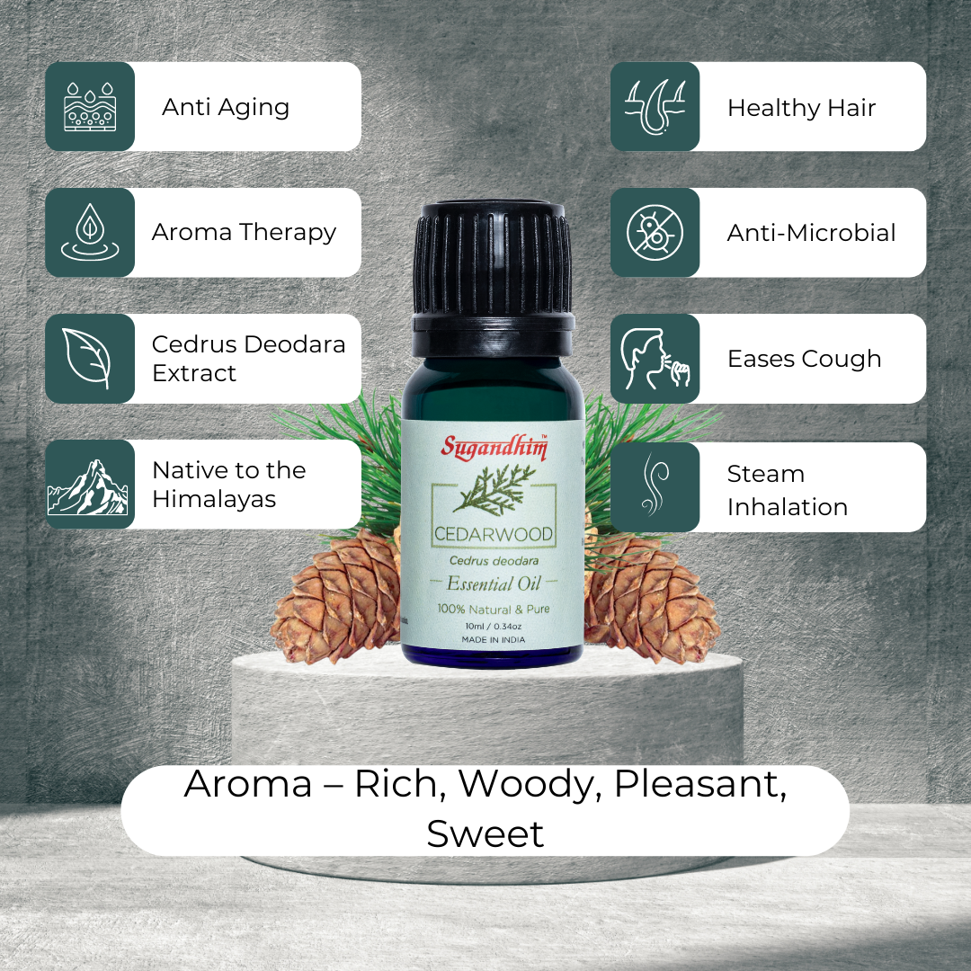 Cedarwood Essential Oil - 10 ml