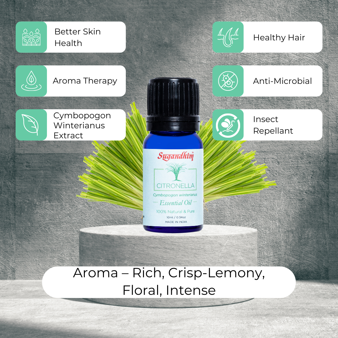 Citronella Essential Oil- Sugandhim