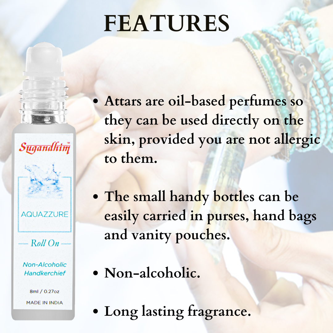 Roll-on Attar/Ittar - Blaze, Aquazzure & Charisma