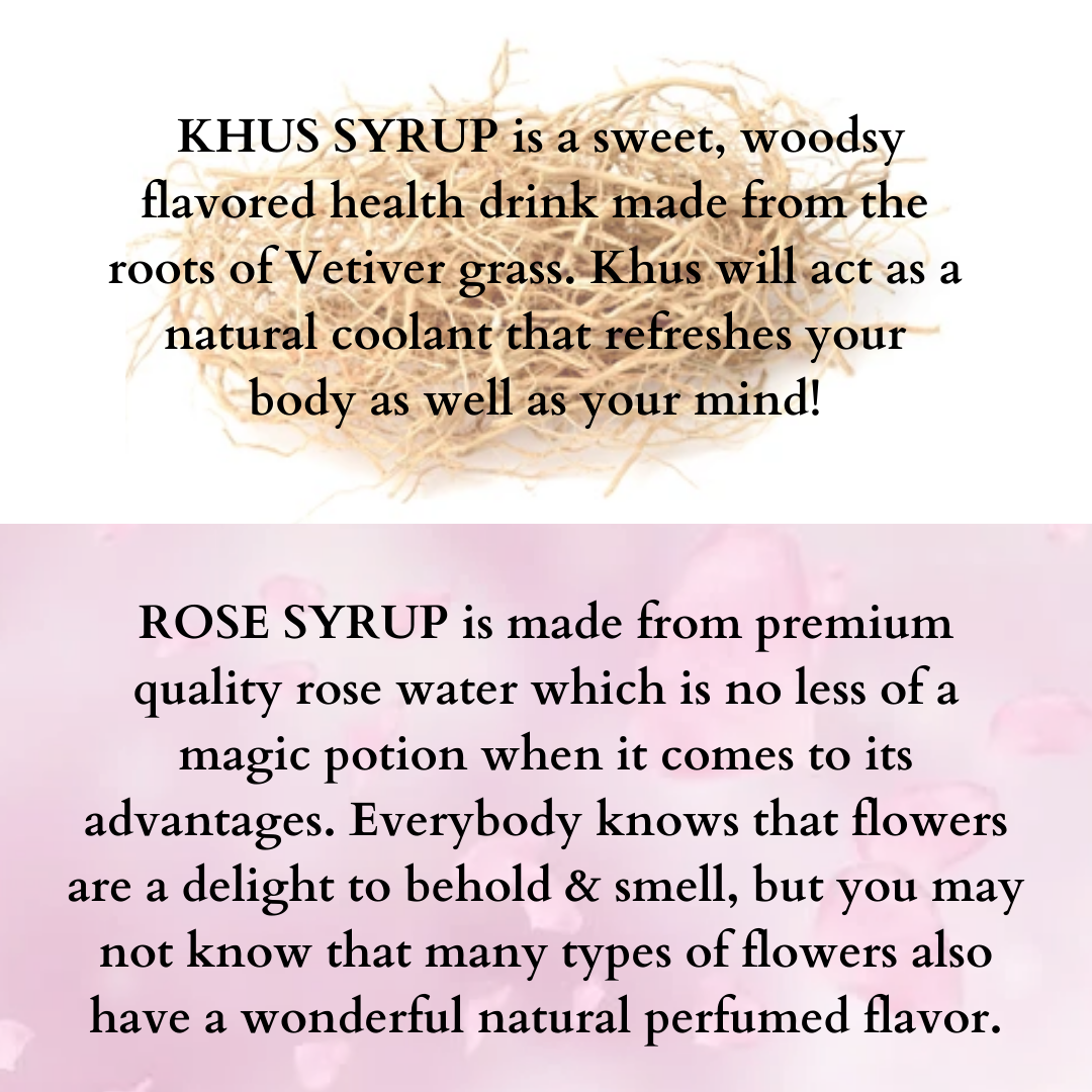 Scorching Summer - Rose & Khus Syrup - 750mlX2