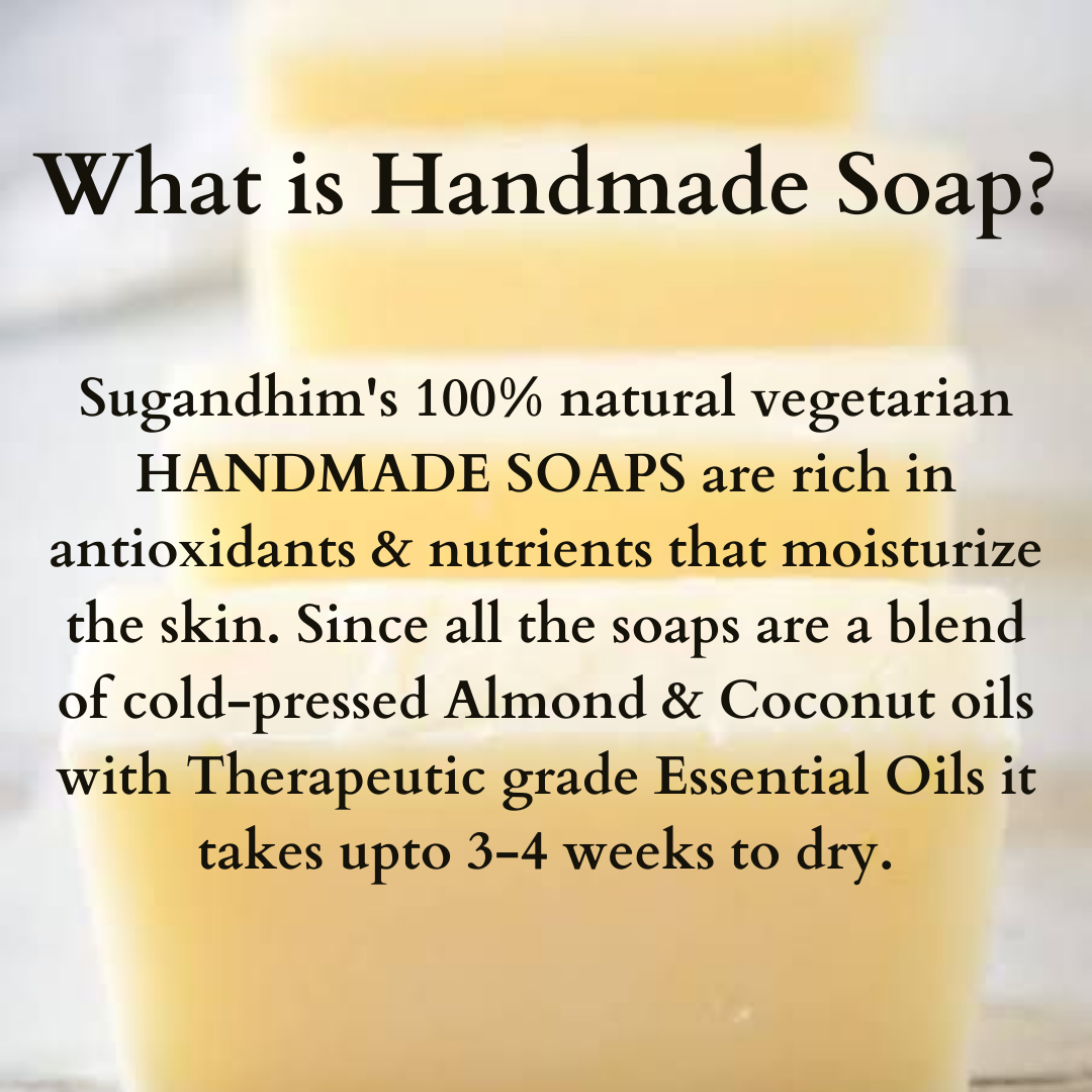 Handmade Soap Cooling Calming Trio - Sandal, Lavender & Khus - 95gmsX3
