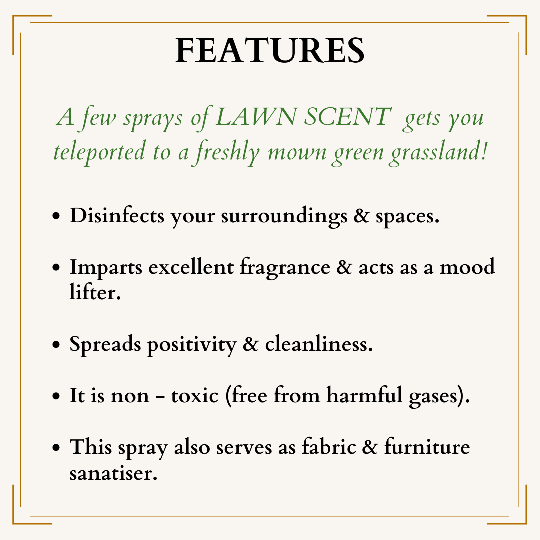 Features Of Lawn Scent Room Spray