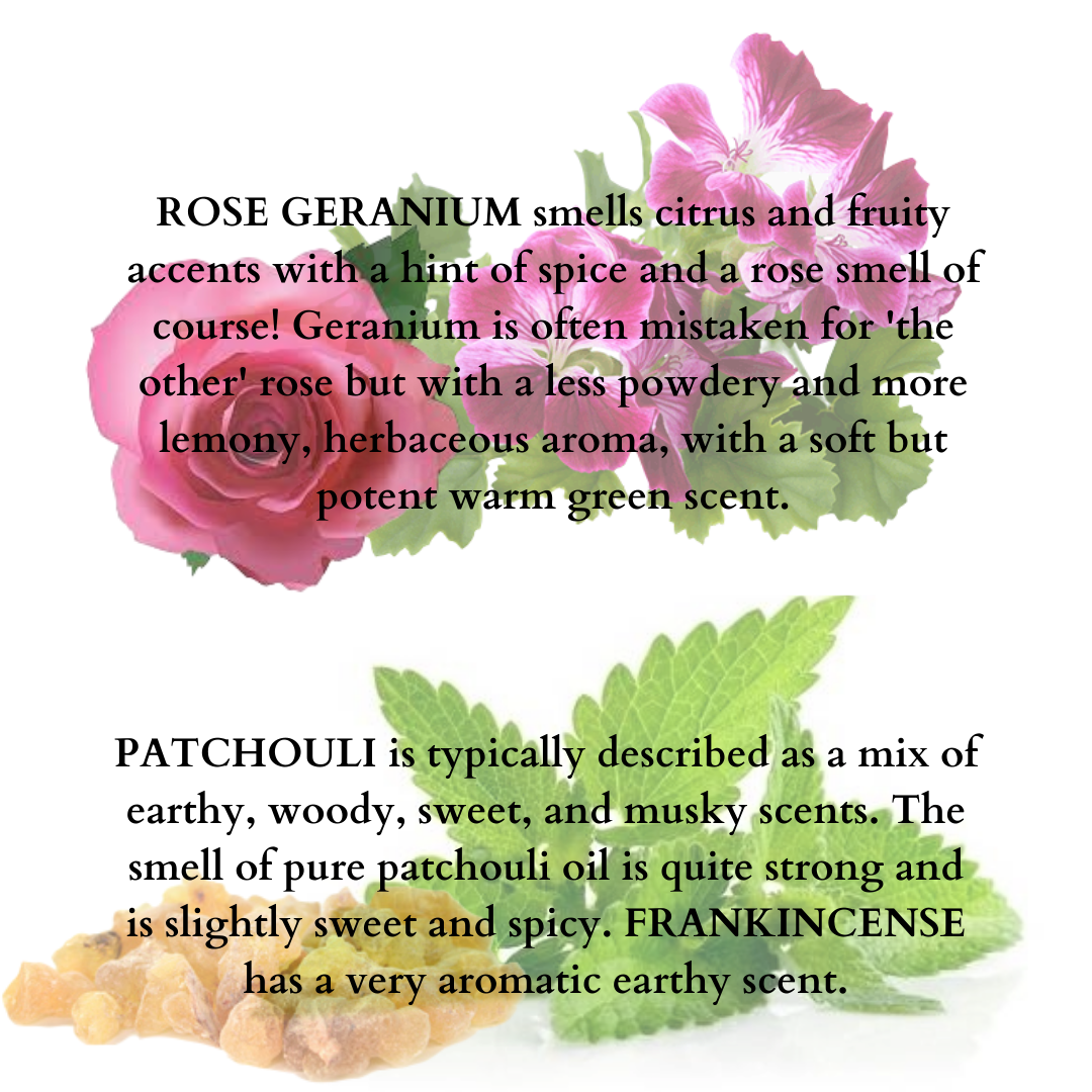 Handmade Soap Sensitive Skin Care Duo - Patchouli Frankincense & Rose Geranium - 95gmsx2