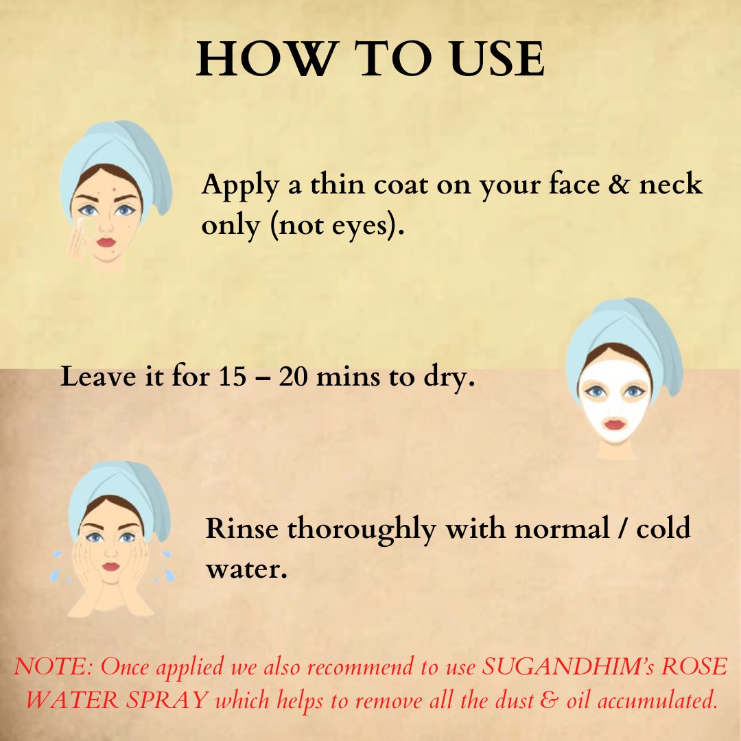 Sand Pack and Multani Mitti Face Packs - 50gmsX2