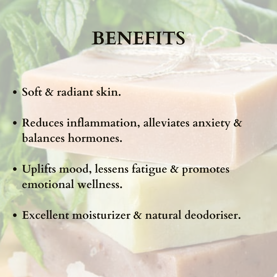 Handmade Soap Rose Geranium - 95gms