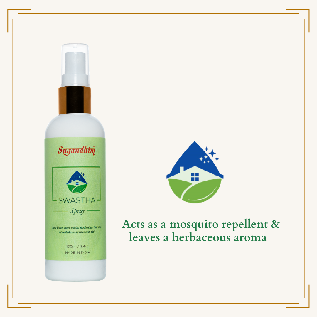 Swastha Oil Floor Cleaner & Swastha Oil Spray - 100mlX100ml spray