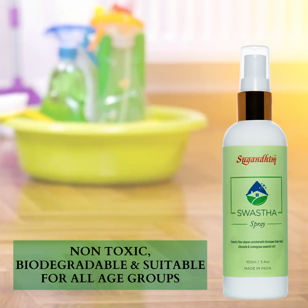 Swastha Oil Floor Cleaner & Swastha Oil Spray - 100mlX100ml spray