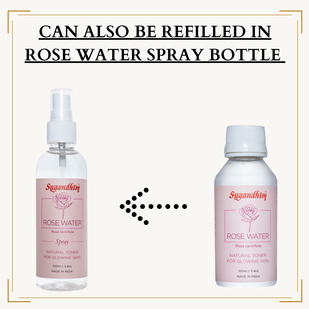 Rose Water Spray & Rose Water Refill - 100mlX2