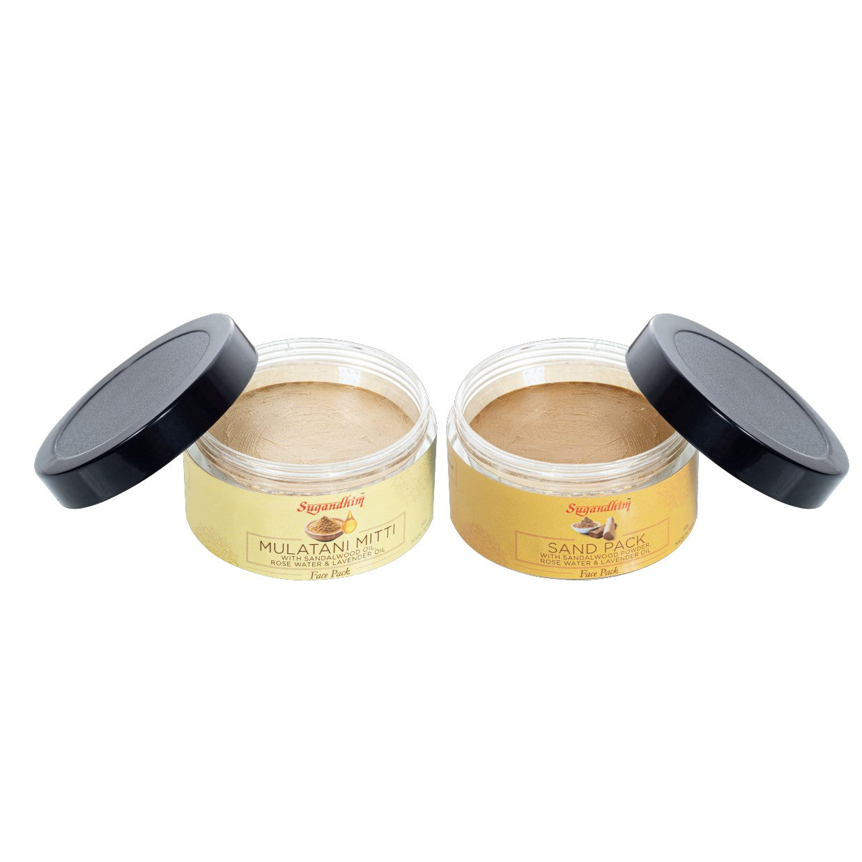 Face Cleansing - Multani Mitti Pack, Sand Pack & Rose Water Spray - 50gmsX2 & 100mlX1