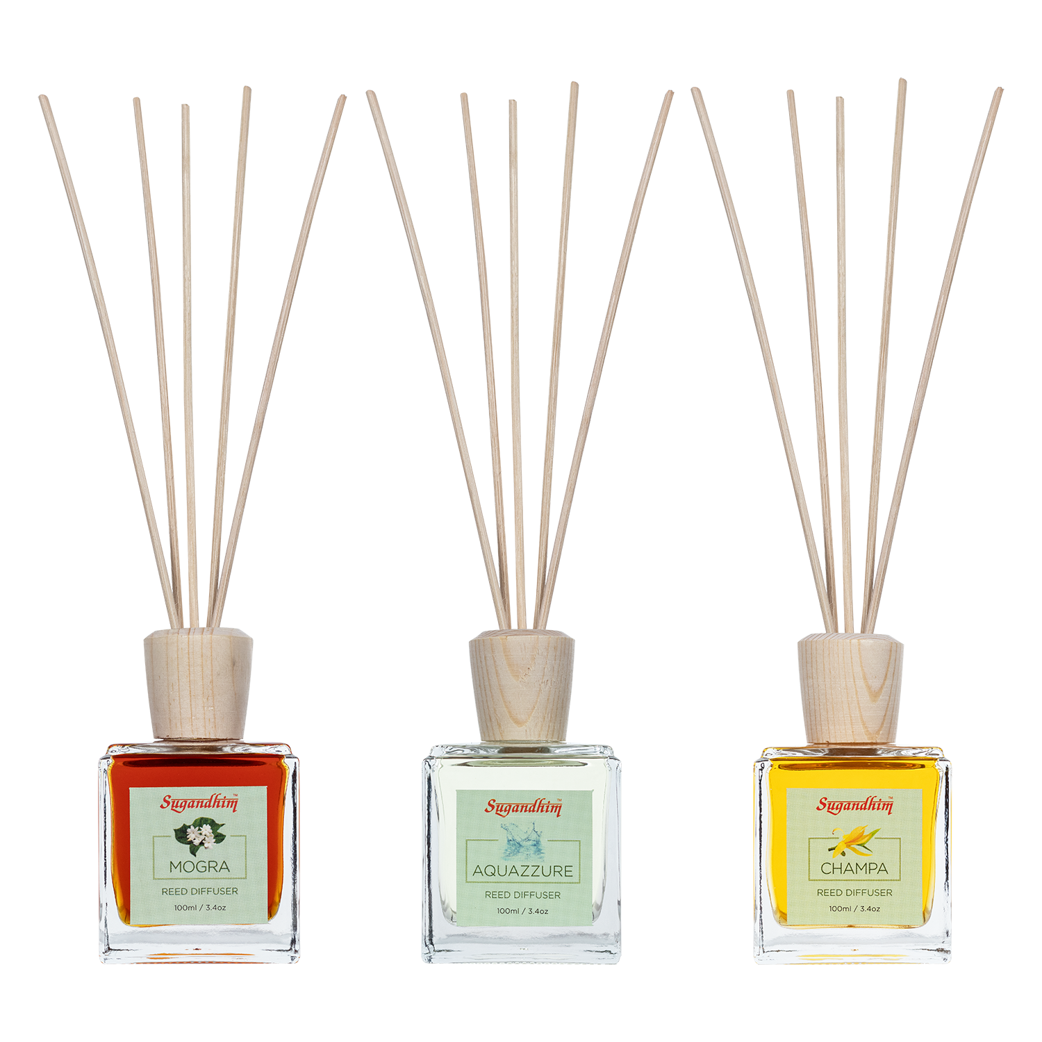 Aquazzure, Champa & Mogra Reed Diffuser Combo