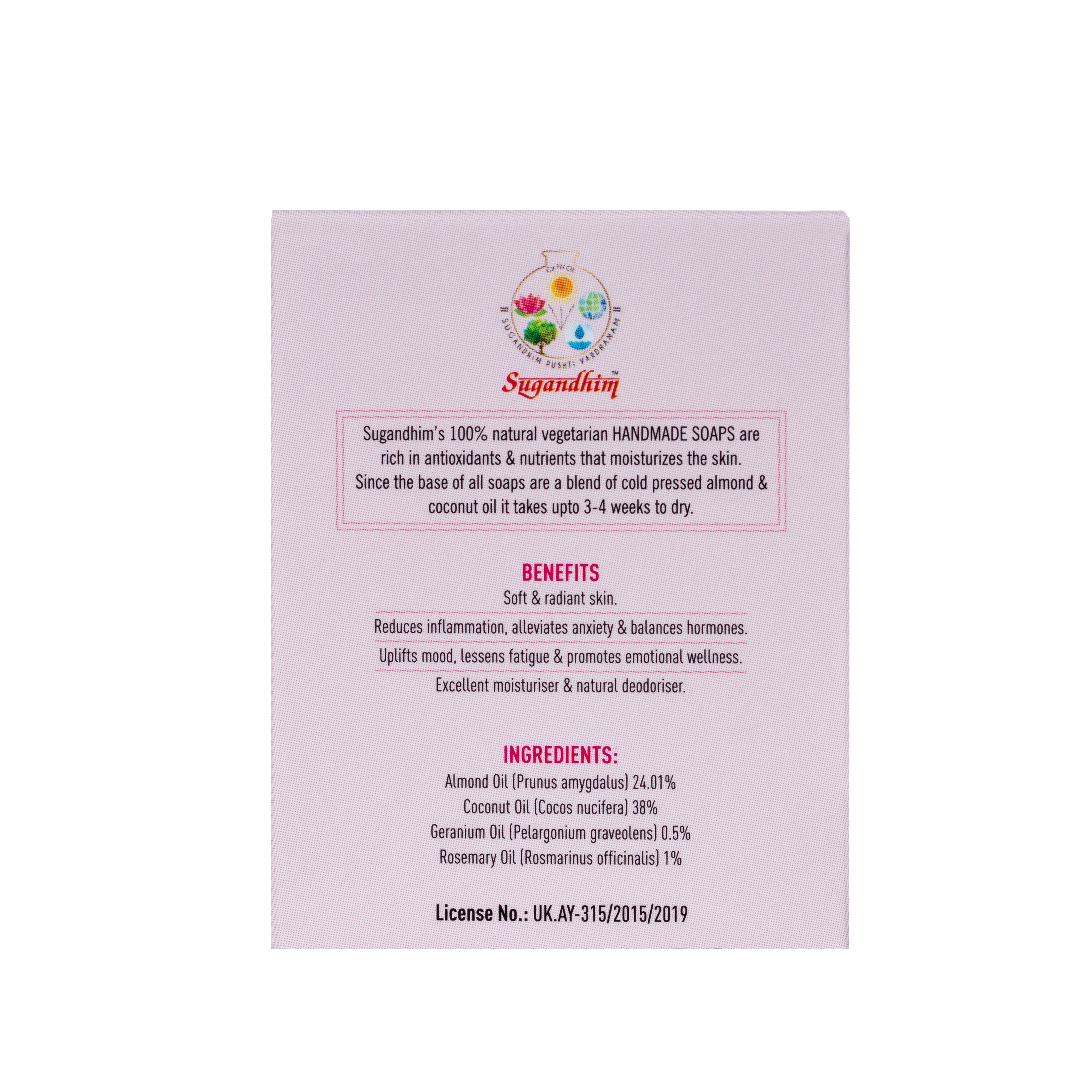 Handmade Soap Rose Geranium - 95gms