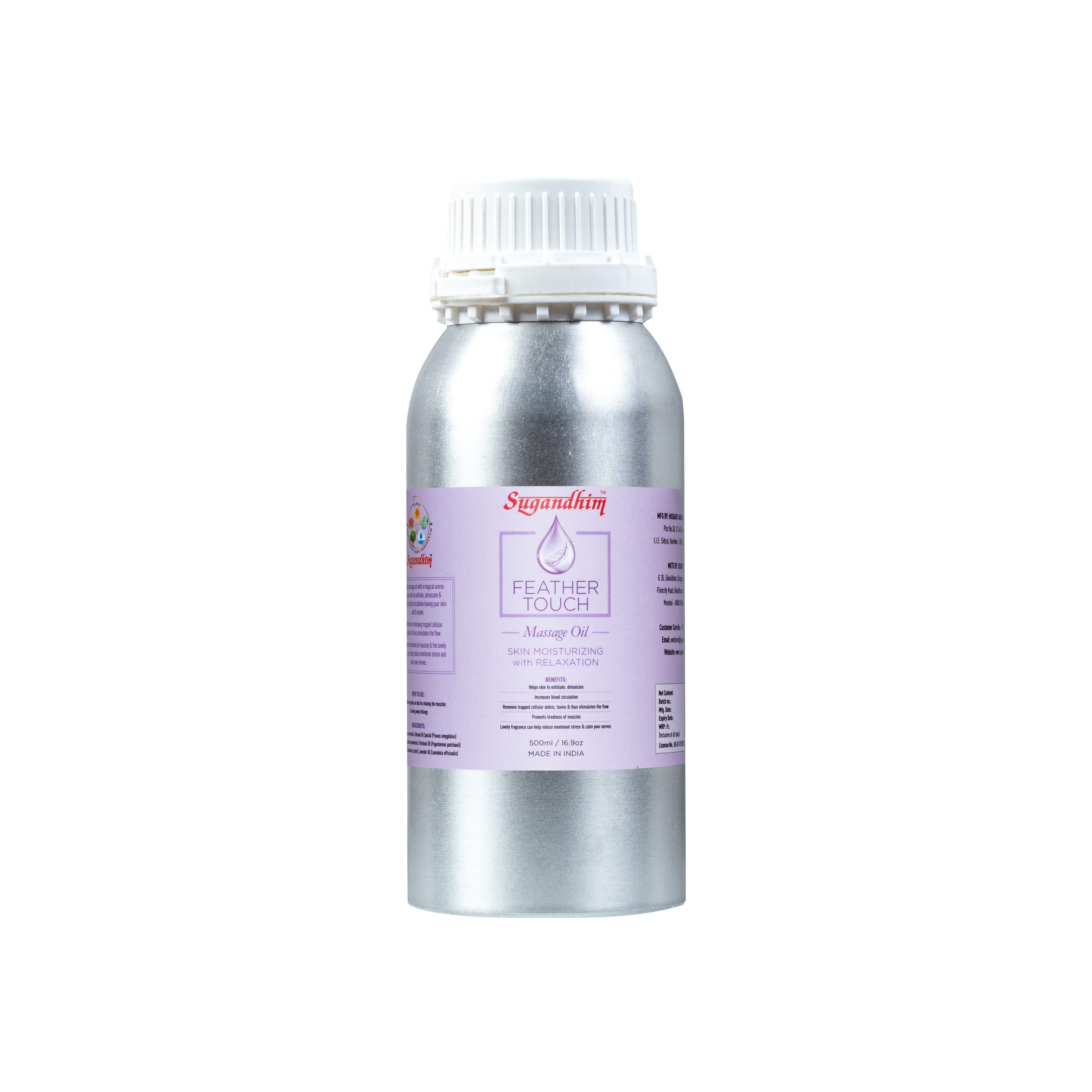 Feather Touch Massage Oil - 100ml - 500ml